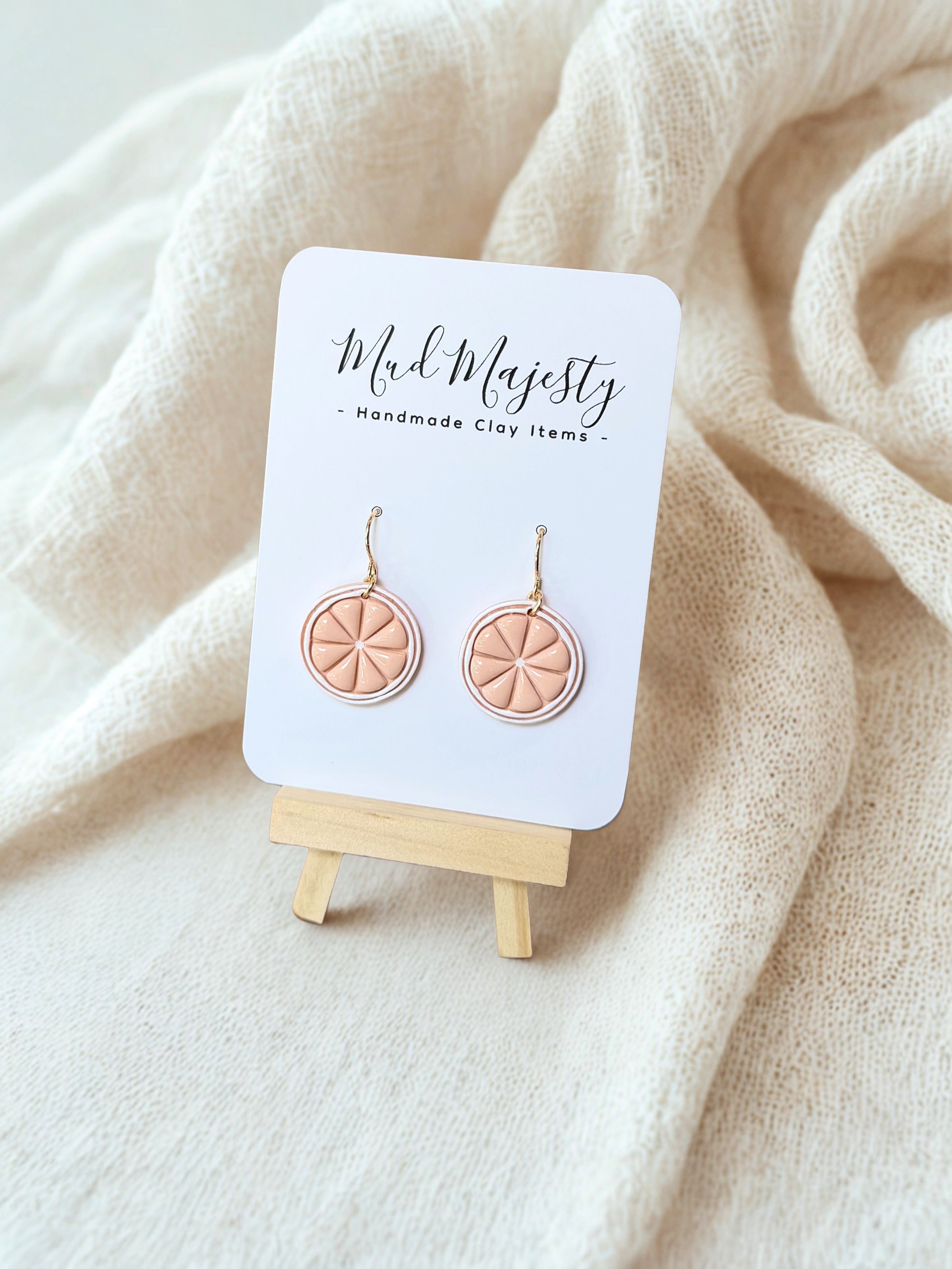 Polymer Clay Grapefruit Slices